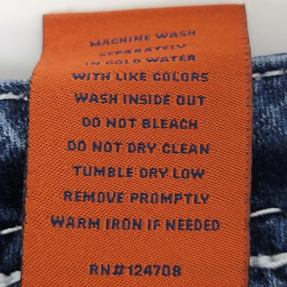 Rock Revival Jordyn Easy Boot Western Denim Blue Jeans Sz 32 x 27.5 (Hemmed) - Picture 16 of 16